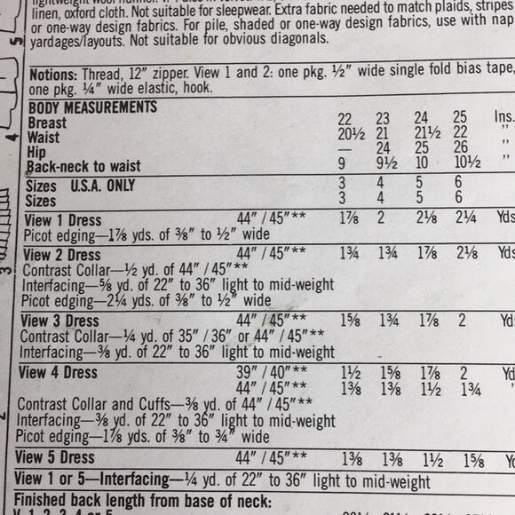 Vintage 1988 Simplicity Sewing Pattern 8823 Girl's Dress Size 4 - Picture 10 of 12